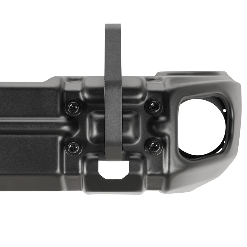 Jeep Wrangler JK Bumper - Front - Rugged Ridge - Arcus Stubby with Tray & Hooks - Satin Black - 2018
